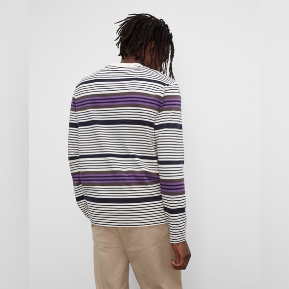 CLUB MONACO - Men’s Long Sleeve Multi Stripe Shirt - XS - Picture 2 of 7